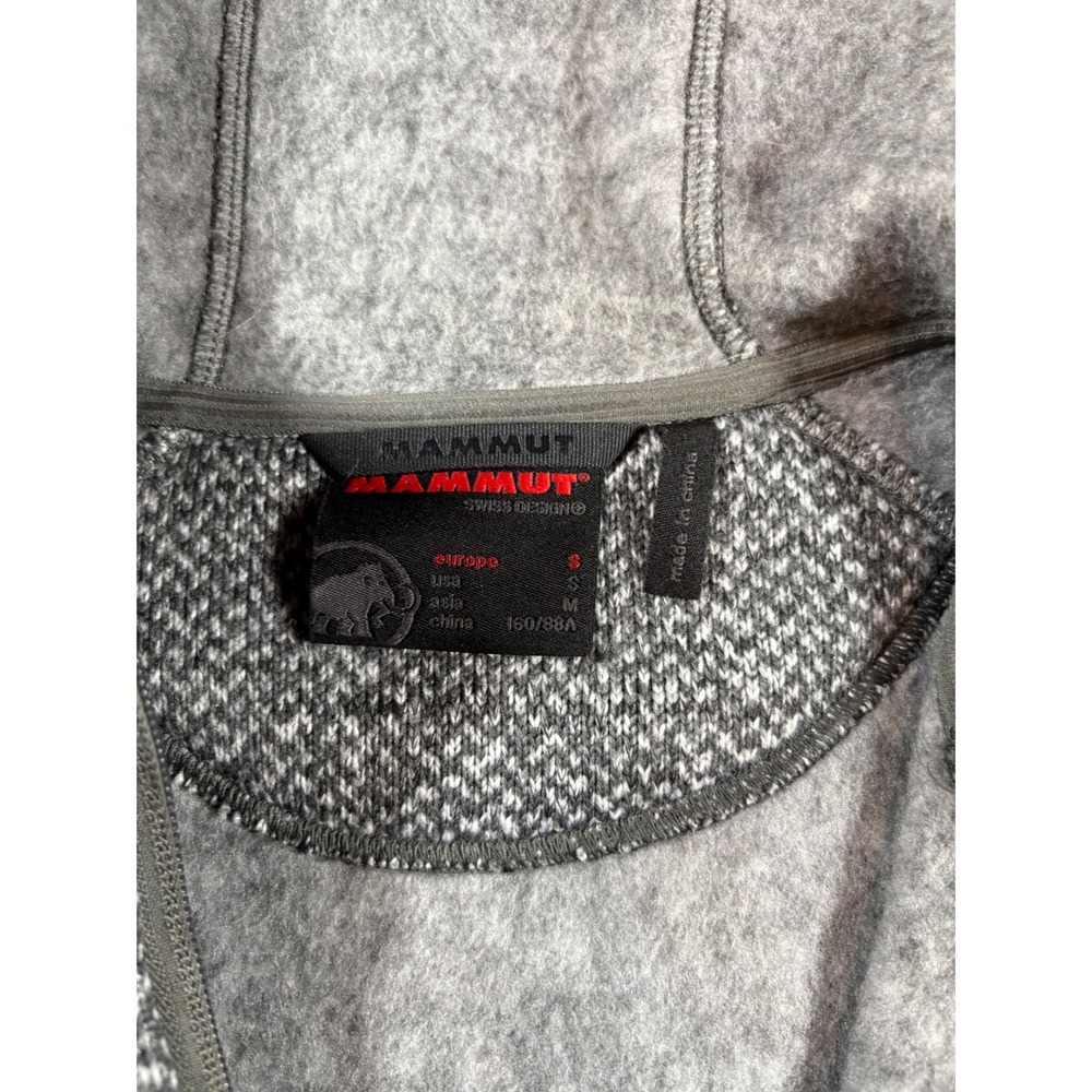 Mammut Women's‎ Gray Hooded Zip-Up Jacket Size Small – Lightweight Knit - Picture 2 of 8